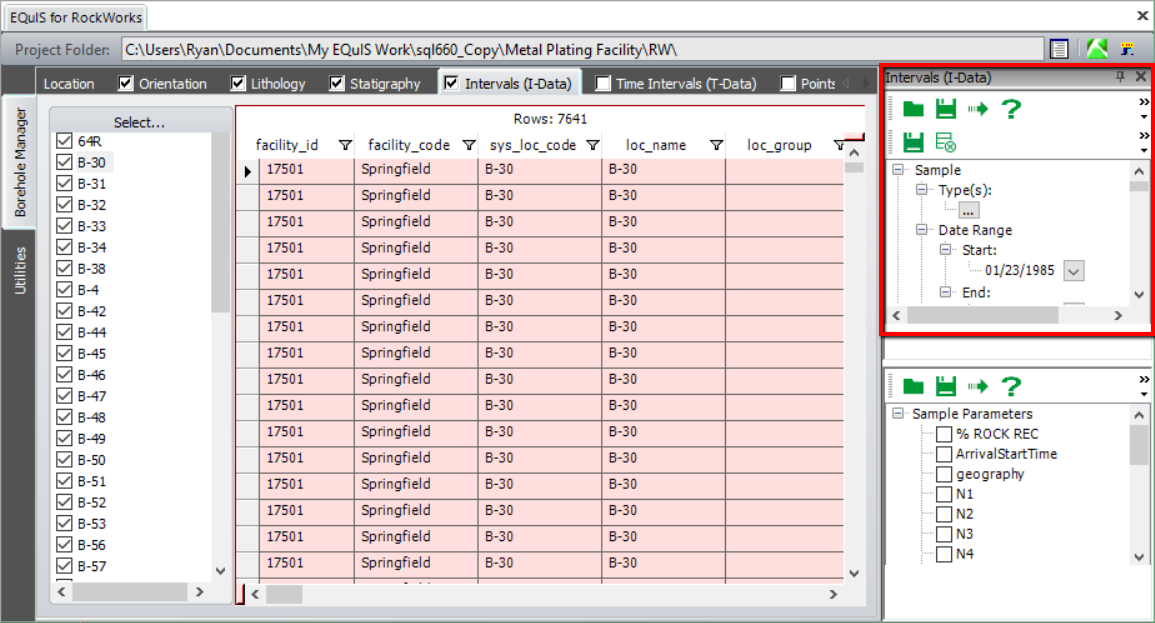 Intervals (I-Data) Analytical Results Output