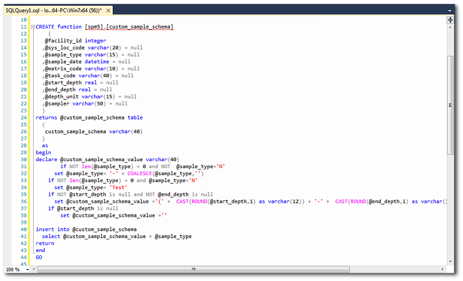 SPM-CustomSampleSchema